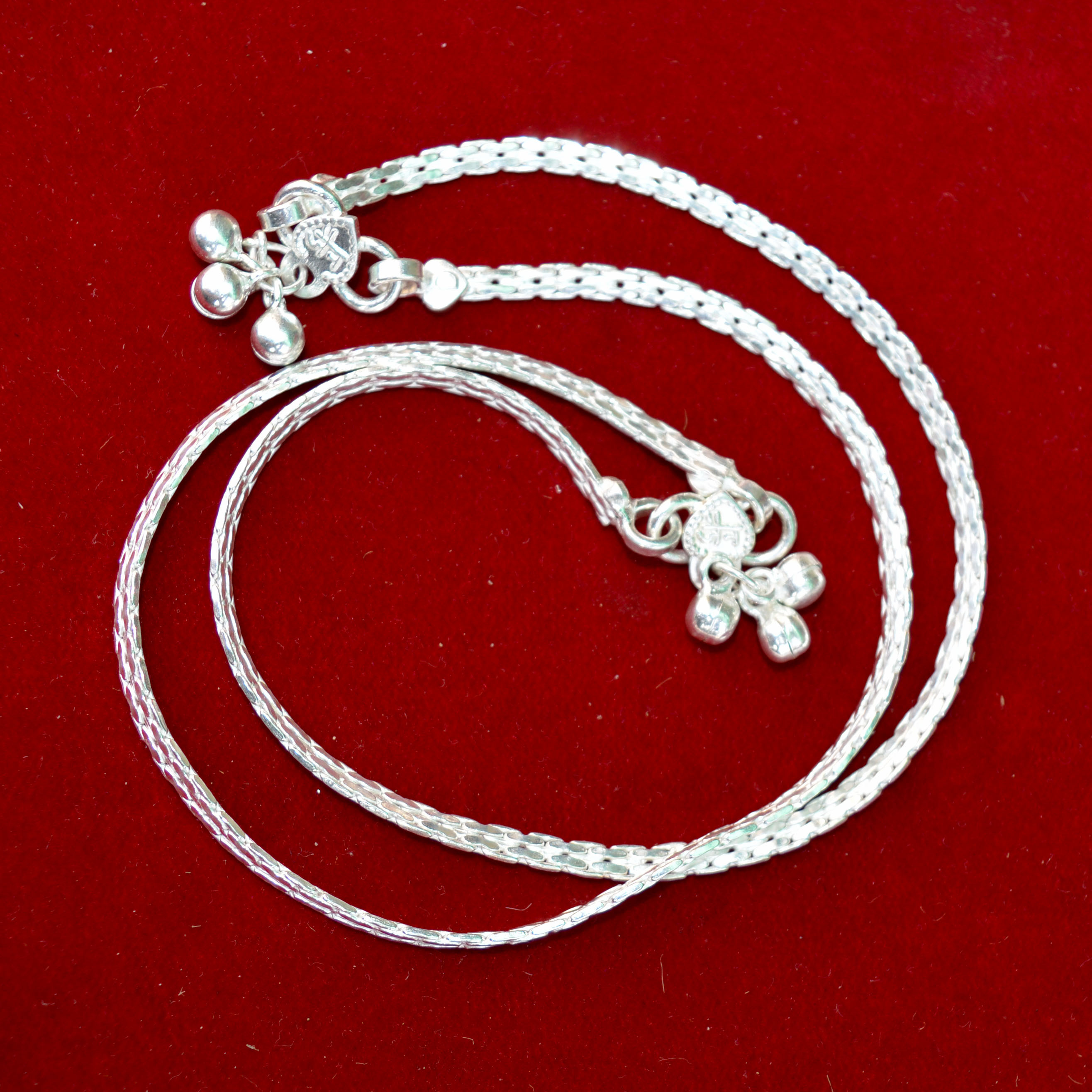 Baby anklet 925 sterling silver bell anklet, Gorgeous gift new born baby anklets kids jewelry, Trendy stylish noisy sound bells charm anklet 