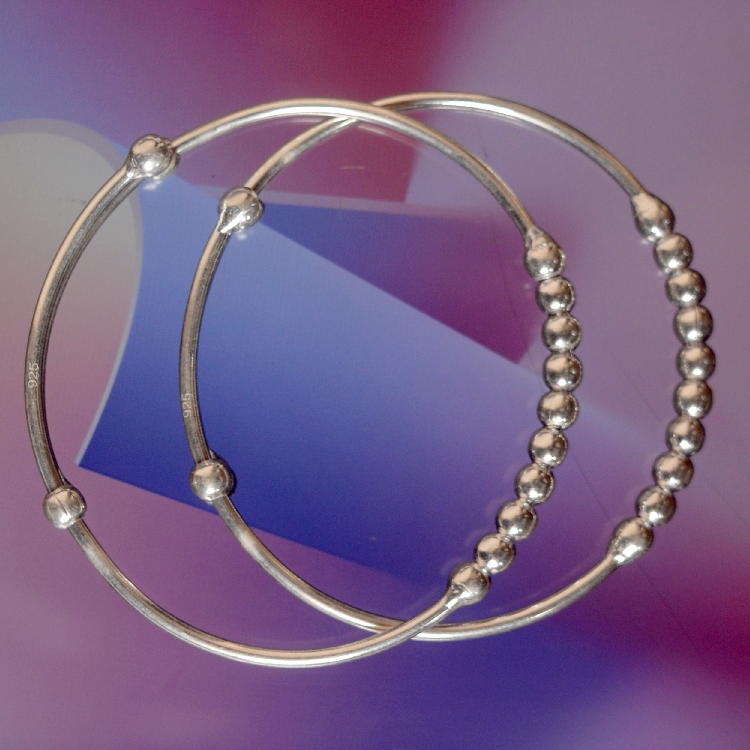 Sterling Silver Baby Bangle: New Baby Born